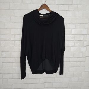 Pink Lotus black sweater